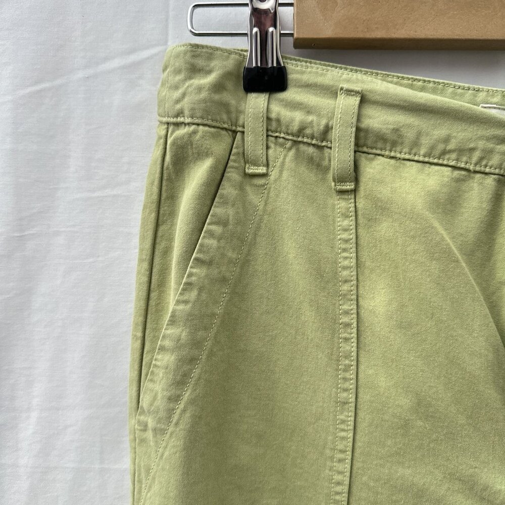The Great Vintage Straight Relaxed Fit Pants Flat Front Pockets Green Women 28 - Picture 5 of 16
